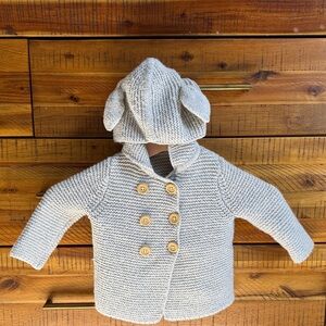 Baby Boden Adorable Knit Baby Cardigan with Ears
